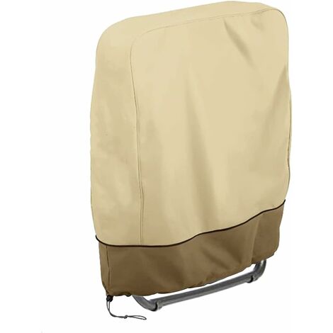 Housse pour pompe de piscine, Protection pour Chaise Longue Pliante, Housse Transat Jardin Anti-poussière, Imperméable, Anti-UV, Housse Relax Jardin 190D Oxford pour Fauteuil Relax, 82×93cm Fontainebleau
