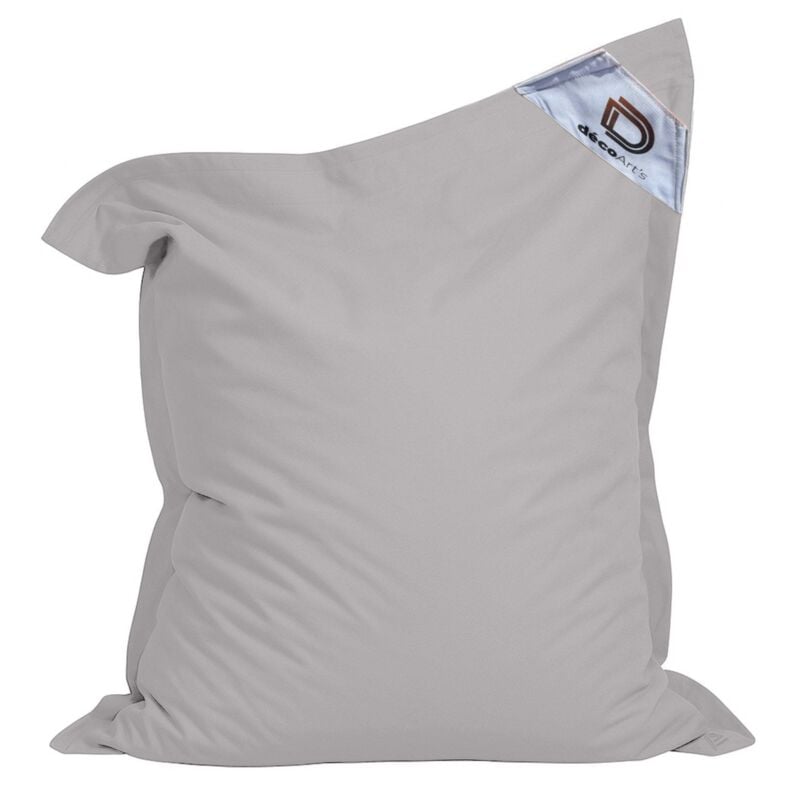 Housse pour Pouf Géant xxl 180x140cm Intérieur et Extérieur - Gris galet
