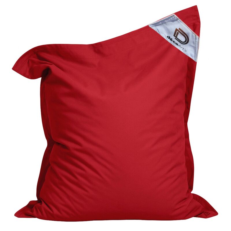 Housse pour Pouf Géant xxl 180x140cm Intérieur et Extérieur - Rouge piment