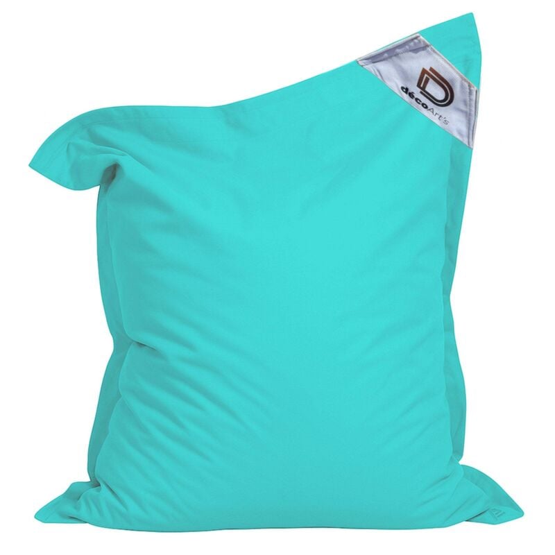 Housse pour Pouf Géant xxl 180x140cm Intérieur et Extérieur - Bleu Caraïbes