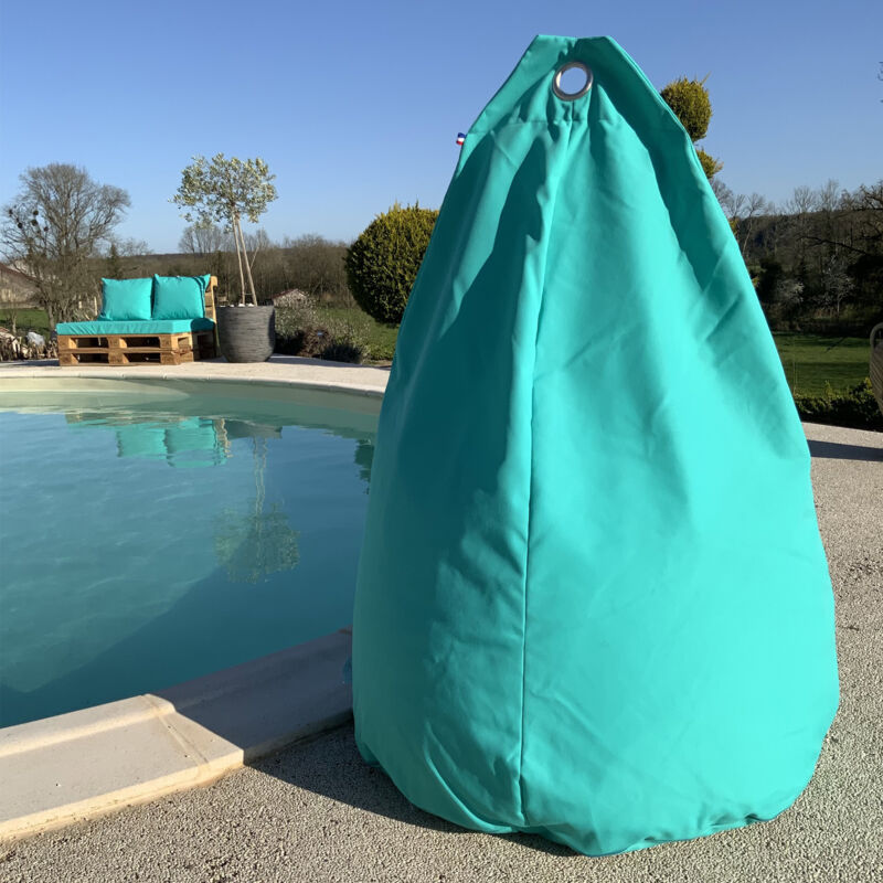 Homemaison - Housse pour pouf poire Turquoise 80 cm