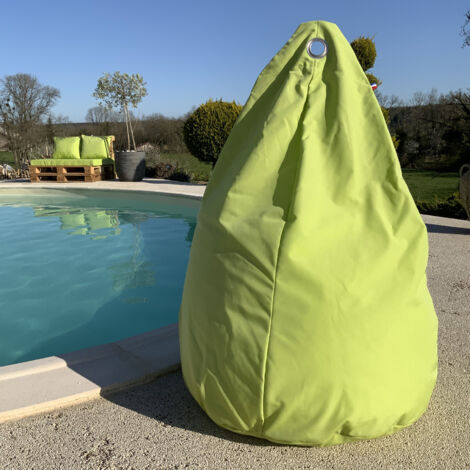 Housse pour pouf poire Vert clair 80 cm