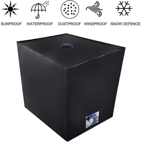Housse pour réservoir d'eau, housse pour réservoir 1000 L IBC, anti-poussière, anti-UV, anti-pluie, 116 x