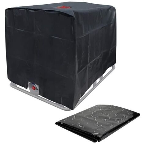 Housse pour réservoir IBC 1000L - Protection solaire et imperméable - Noir, 120×100×116cm