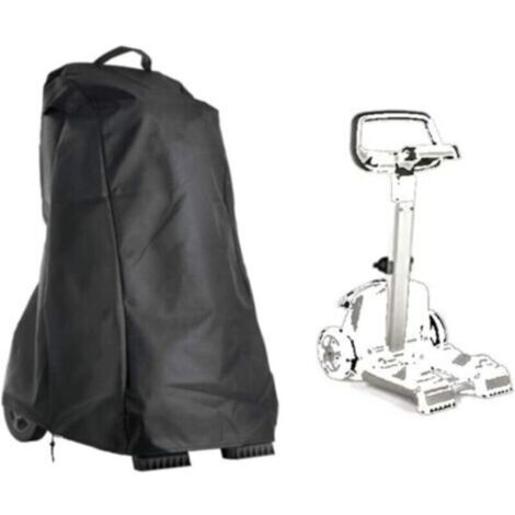 Housse pour robot nettoyeur de piscine, housse pour robot nettoyeur de piscine de jardin, avec poignée et cordon de serrage, imperméable, tissu Oxford 420D, noir, 56 x 66 x 107 cm