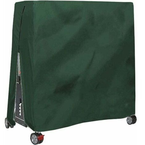 Housse pour Table De Ping Pong, Étanche Résistance Au Vent Anti-UV Robuste Tissu Oxford Bâche De Protection Table De Tennis De Table avec Fermeture À Glissière Et Cordon Réglable--