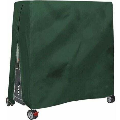 Housse pour Table De Ping Pong, Étanche Résistance Au Vent Anti-UV Robuste Tissu Oxford Bâche De Protection Table De Tennis De Table avec Fermeture À Glissière Et Cordon Réglable,