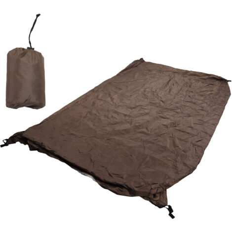Housse pour table de ping-pong, imperméable, anti-poussière, enduit argenté, pour cour, terrasse, marron