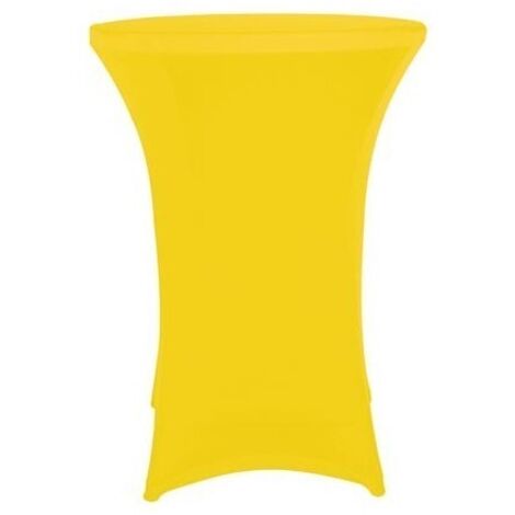 Housse - pour table mange debout - jaune