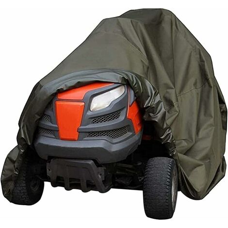 Housse pour Tondeuse à Gazon autoportée, bâche imperméable pour Tondeuse à Gazon, Housse de Tracteur de pelouse, Coupe Universelle, Fibre de Polyester 210D, Protection UV Anti-poussière