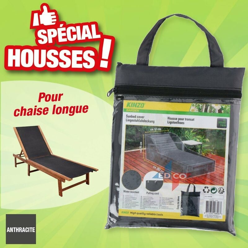 Housse pour transat 202cm x 67cm x 74cm