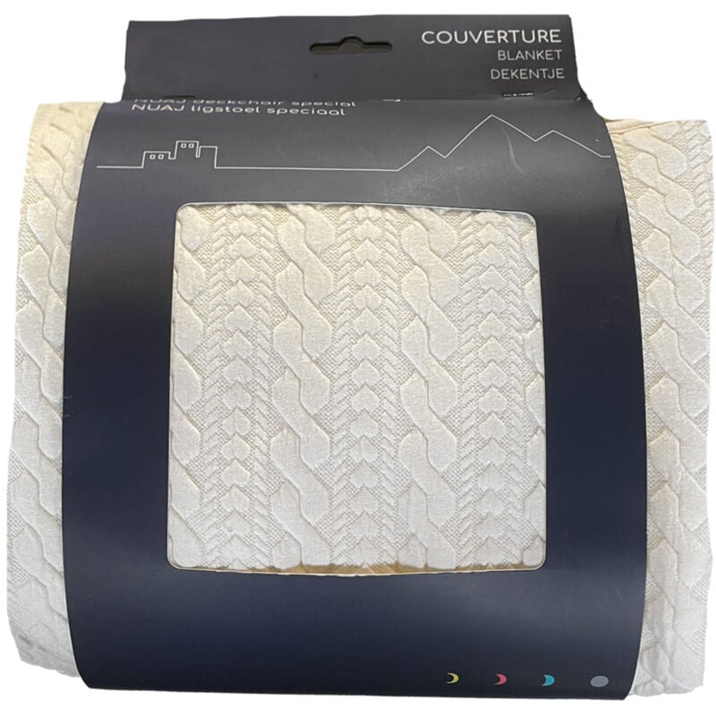 Housse pour transat bébé nomade Blanc 40x77 cm