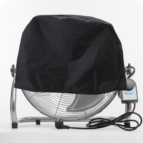 [Housse pour ventilateur industriel] Housse ventilateur électrique imperméable anti-UV anti-poussière pliable 210D Oxford argenté 61x19x61cm noir