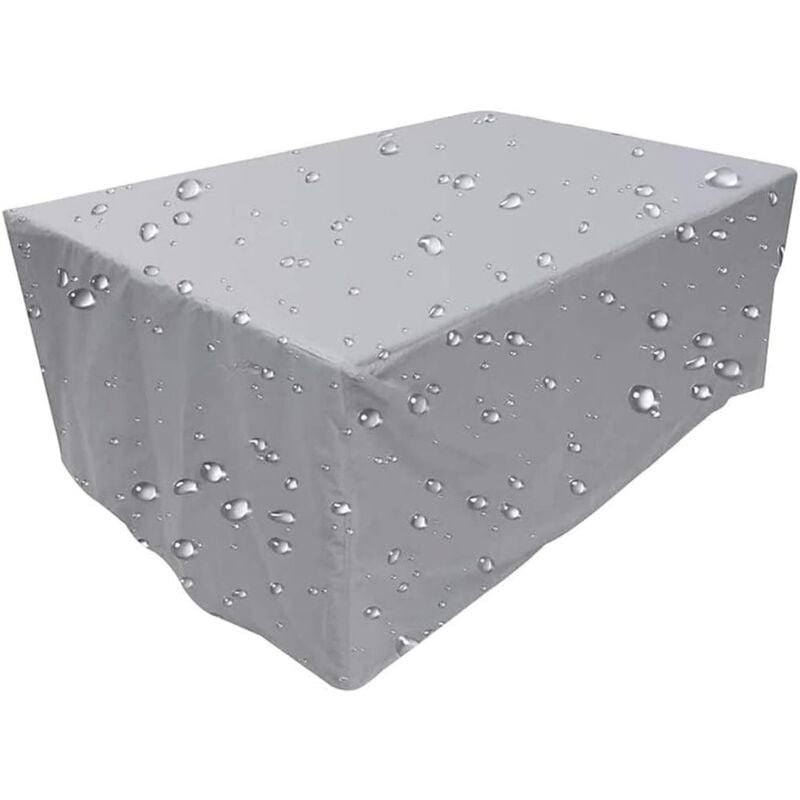 Housse Protection Table Jardin, Tissu Oxford 210D imperméable Housse de Protection- Bâche Étanche, Anti-UV Anti-Pluie Anti-Poussière, pour Table,