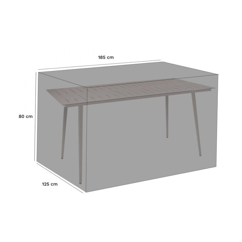 Essenciel Green - Housse De Protection Table rectangulaire Imperméable Et Résistante aux uv En Polyester Bleu Marine - Mobilier de jardin