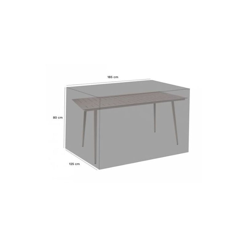 Housse Protection Table Rectangulaire 185 x 125x h 80 Cm