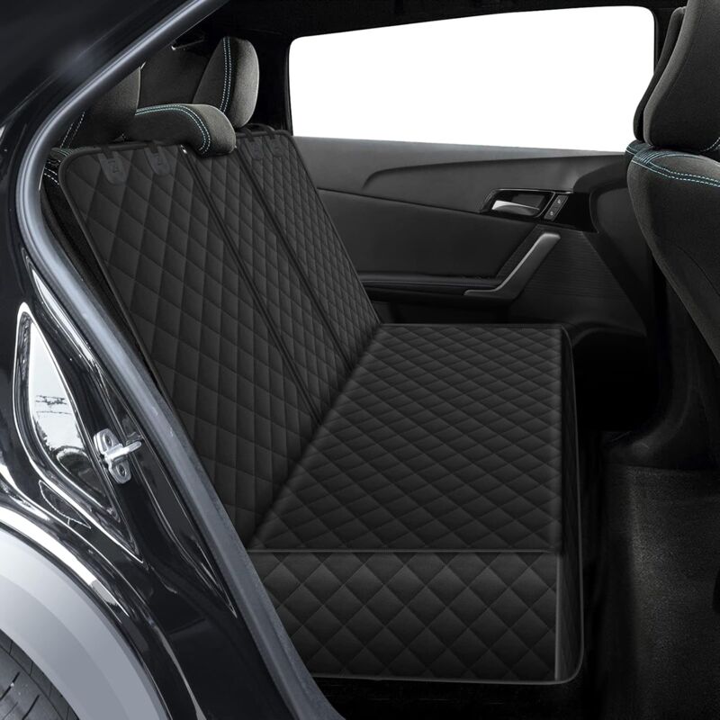 Housse Protection Voiture Chien, Ajustement Universel pour la Plupart des Voitures,Housse de siège arrière imperméable et Anti-Rayures, Voyage pour
