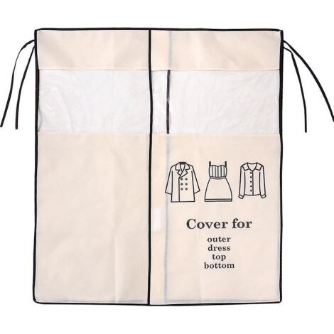 housse Protge Housses De Vtements 120 120cm Beige Housse De Anti-poussire Protection Portant Universelle Garment Covers Pour Tringle Vtements