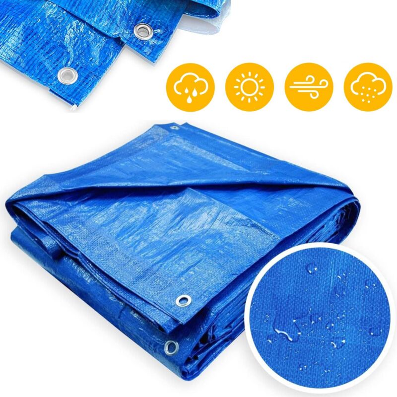 Bradas - housse de tarpet renforcée bleu 60g 3x3 m