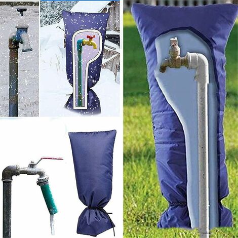 Housse isolante de robinet, 2 pièces, couverture de tuyau, chaussettes,  robinet d'extérieur, antigel, Long, isolé, hiver - AliExpress