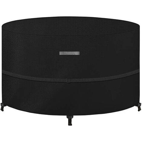 Housse Rond Jardin Imperméable Résistant Circulaire Patio Extérieur Meubles Tente Anti-UV Chaise Table Housse Anti-poussiére é 130X74cm