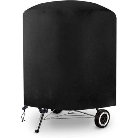 Housse ronde pour barbecue, housse pour barbecue à charbon de bois, 79 x 7 cm, en tissu Oxford 420D résistant aux intempéries et imperméable, idéale pour les barbecues à charbon et à gaz.