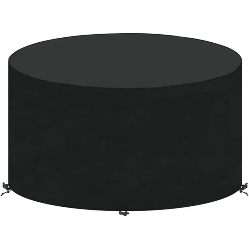 Housse ronde pour meubles de jardin en tissu Oxford robuste pour bâche ronde pour meubles de jardin - Ø130x71 cm