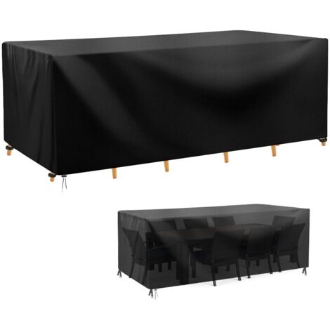 Housse Salon de Jardin, 1509075CM Housse Table de Jardin, Coupe-Vent, Anti-UV, 210D Oxford Tissu, Couverture de Protection Meubles Exterieur Imperméable Bâche de Protection pour Chaise Étanche