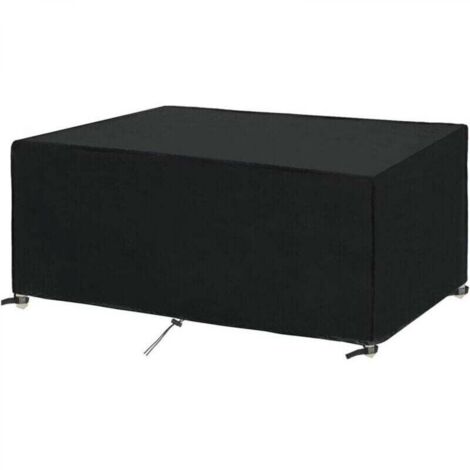 Housse Salon de Jardin 180x100x75cm protection Bach table de jardin meubles d'extérieur imperméable à l'eau et au vent résistant aux UV et au froid