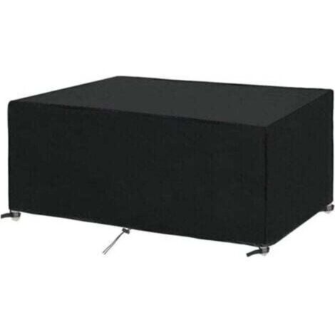 Housse Salon de Jardin 180x100x75cm Protection Bache Table de Jardin Mobilier Extérieur Imperméable Coupe-Vent Anti-UV Résistant Au Froid