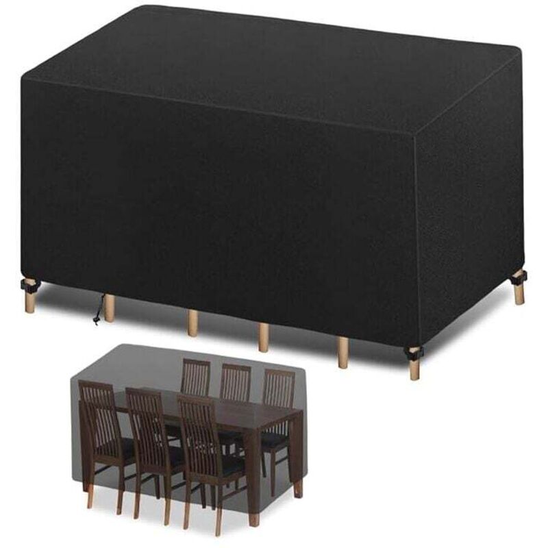 Housse Salon de Jardin 21313274cm Protection Bache Table de Jardin Mobilier Extérieur Imperméable Coupe-Vent Anti-UV Résistant Au Froid Housse de