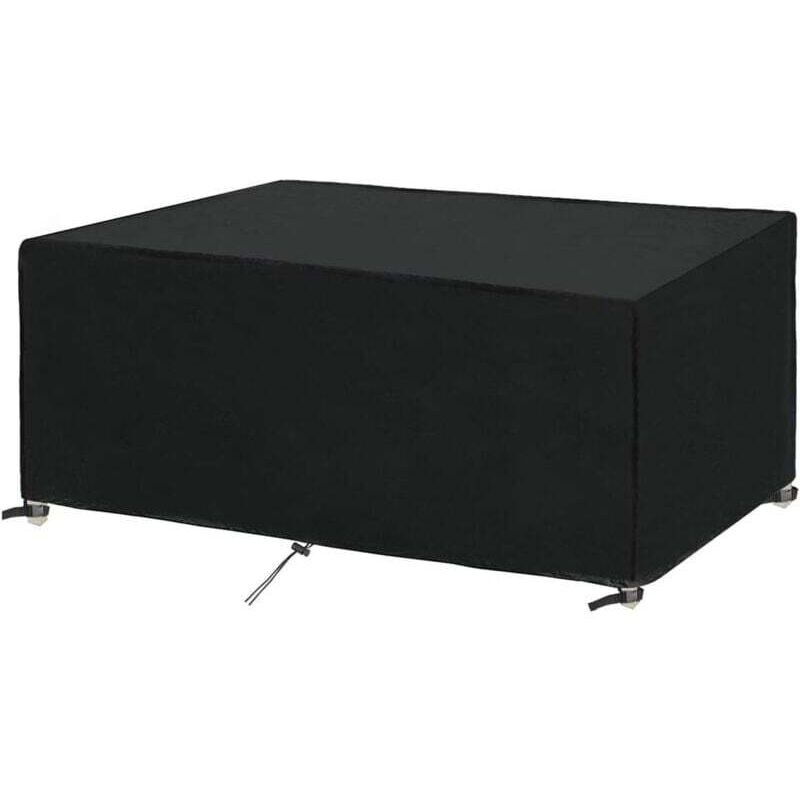 Housse Salon de Jardin 200x100x75cm Protection Bache Table de Jardin Mobilier Extérieur Imperméable Coupe-Vent Anti-UV Résistant Au Froid Housse de