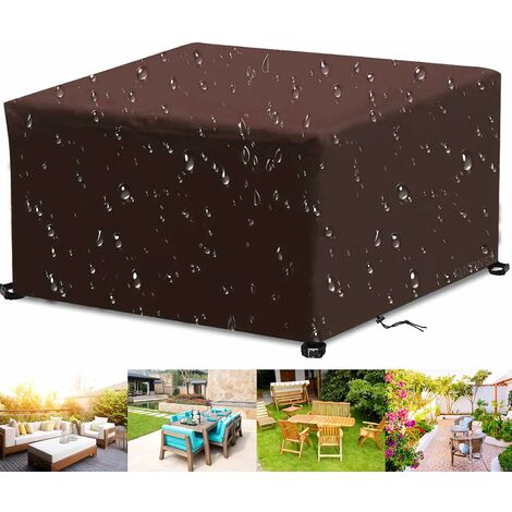 Landrip Housse de Table Jardin Rectangulaire Imperméable, 420D Anti-UV  Housse de Protection Salon Bache Table Exterieur, 180x120x74cm : :  Jardin