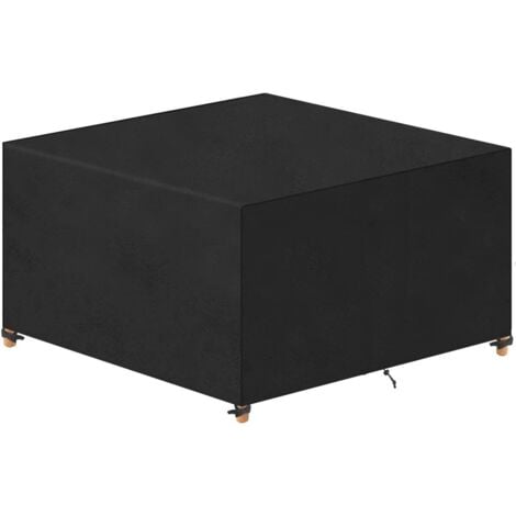Housse Salon De Jardin 140x90x60cm 420D Oxford Noir Protection Bache Table De Jardin Mobilier Exterieur Impermeable Anti Uv 96182822