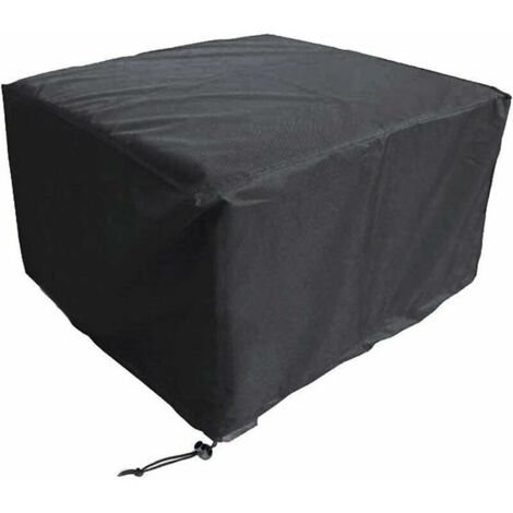 Housse Salon De Jardin Carré 115x115x74cm, Bâche De Protection pour Mobilier, Étanche Housses Meuble Exterieur, Robuste 420D Oxford Meuble Cover, pour Table, Chaises