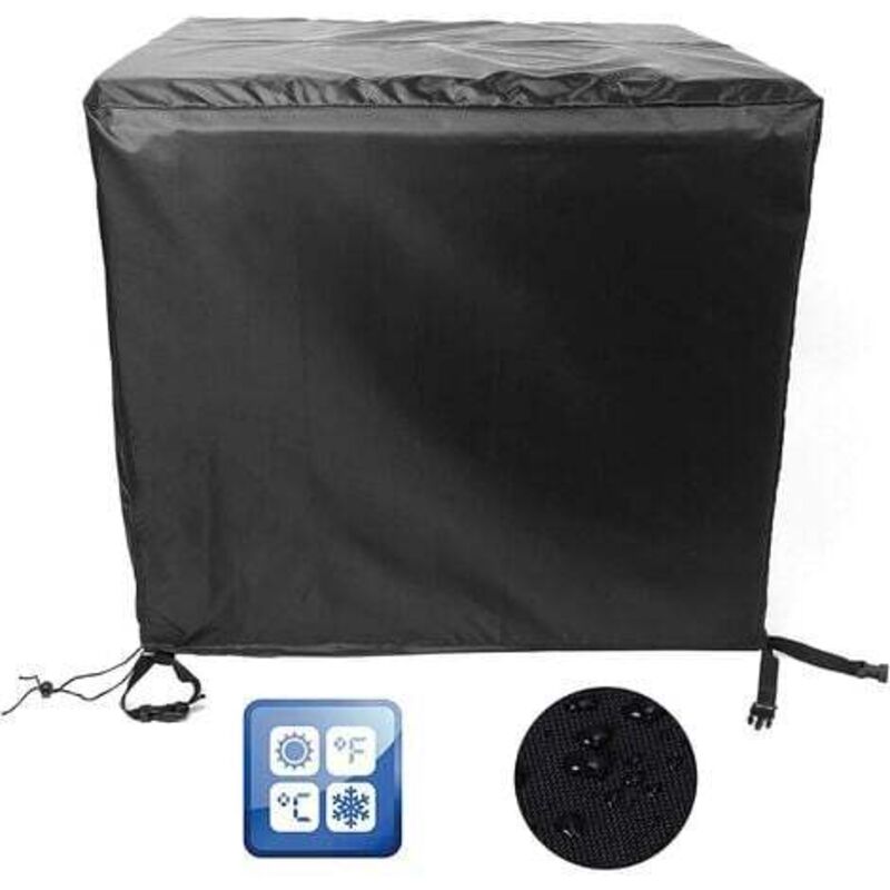 Housse Salon de Jardin 600D Oxford Tissu Imperméable Bâche de Meubles d'extérieur, Housse de Protection pour Mobilier Housse de Table ,909090cm