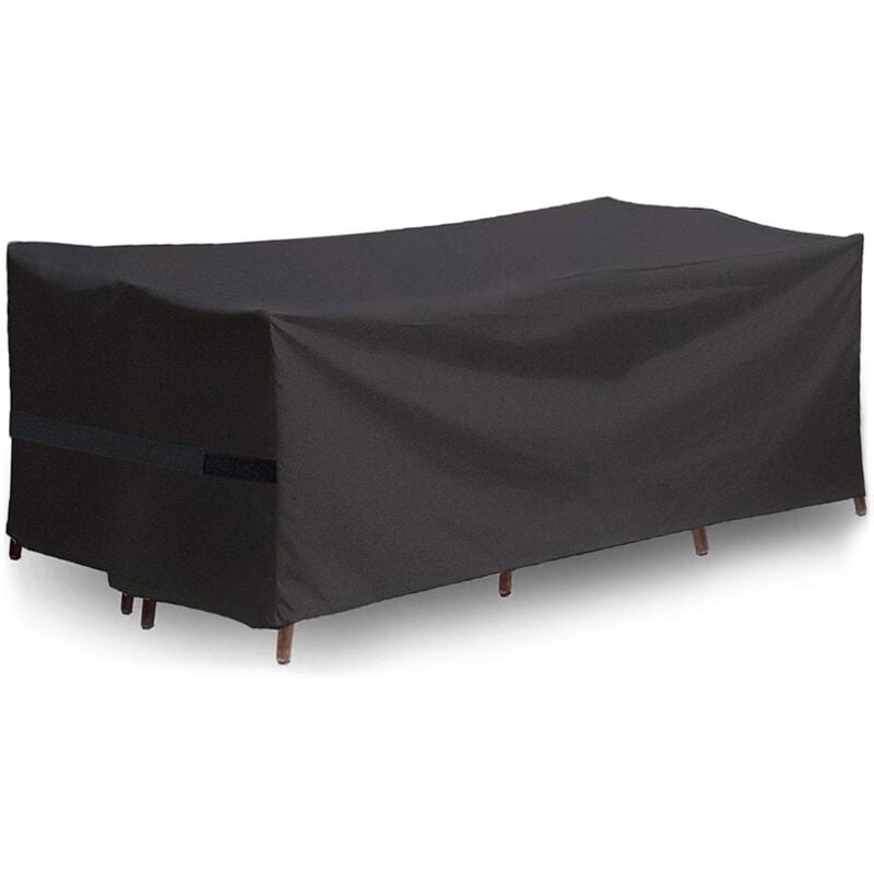 Housse Salon de Jardin, Couverture de Protection Meubles Bâche Salon de Jardin Imperméable Anti-UV, Housse Table de Jardin Rectangulaire (1709470cm)