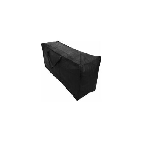 Housse salon de jardin Grand sac de transport de meubles de jardin Coussin sac de rangement imperméable noir 1223955CM