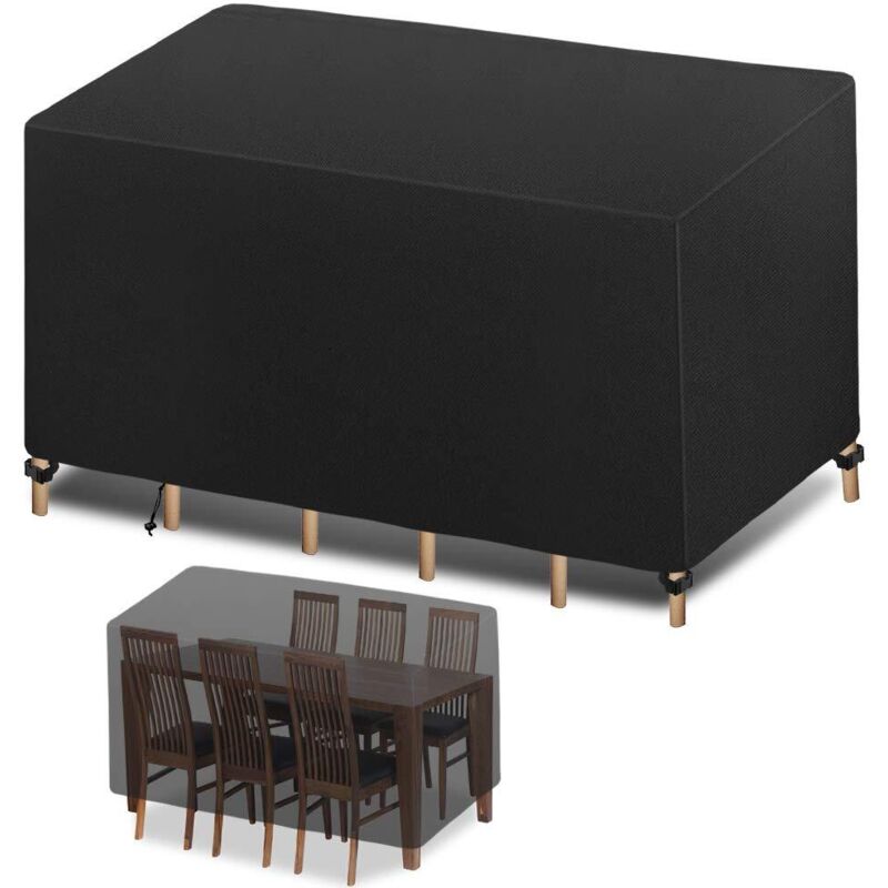 Housse Salon de Jardin Housse de Meuble, Bache Salon de Jardin, Housse de Protection Table Extérieur, Bâche de Table Étanche Tissu Oxford