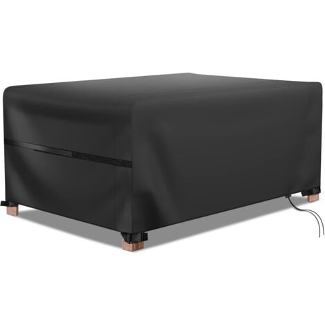 Housse Salon de Jardin, Housse De Protection Salon De Jardin Imperméable, Respirante, Coupe-Vent, Anti-UV, Housse Protection Oxford 420D Bache Table De Jardin Exterieur (180x120x74cm)