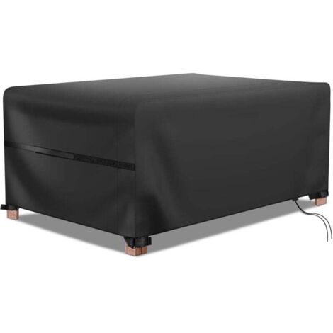 Housse Salon de Jardin, Housse De Protection Salon De Jardin Imperméable, Respirante, Coupe-Vent, Anti-UV, Housse Protection Oxford 420D Bache Table De Jardin Exterieur (180x120x74cm)