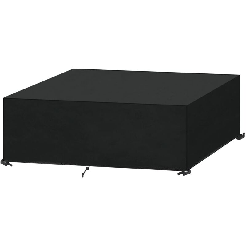 Housse Salon de Jardin, Housse de Table Jardin, Housse de Protection Meubles Bâche Protection Table de Jardin Imperméable, Coupe-Vent, Anti-UV Oxford