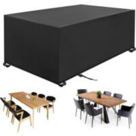 Housse Salon de Jardin, Housse de Table Jardin Rectangulaire, Couverture de Protection Meubles Bâche Salon de Jardin Imperméable Anti-UV,420D Oxford Bache Table Exterieur (180x120x74cm 420D)