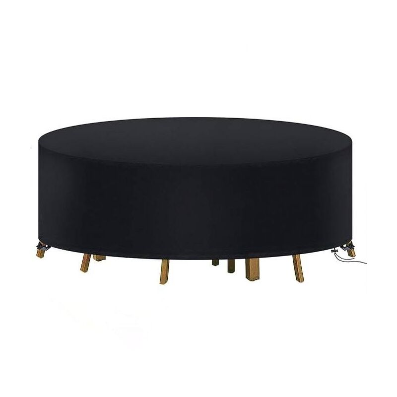 Housse Salon de Jardin Ronde 230x110cm Housse de Protection Table Ronde de Jardin,Ronde housse table jardin ,Ronde Jardin,420D Oxford Bache Table
