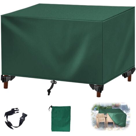 Housse Salon de Jardin, Tissu Housse Table de Jardin 420D Oxford Extérieur,Anti-UV Bache Housses Mobilier de Jardin,pour Ensembles Table et Canap-Green 60x60x60cm(LxWxH)
