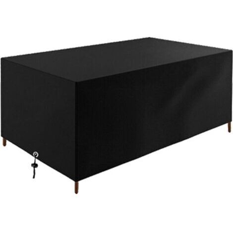 Housse Salon de Jardin,Housse de Table Jardin Rectangulaire, 180x110x70cm/LxWxH très résistant Housse de Protection pour Table de Jardin Extérieur