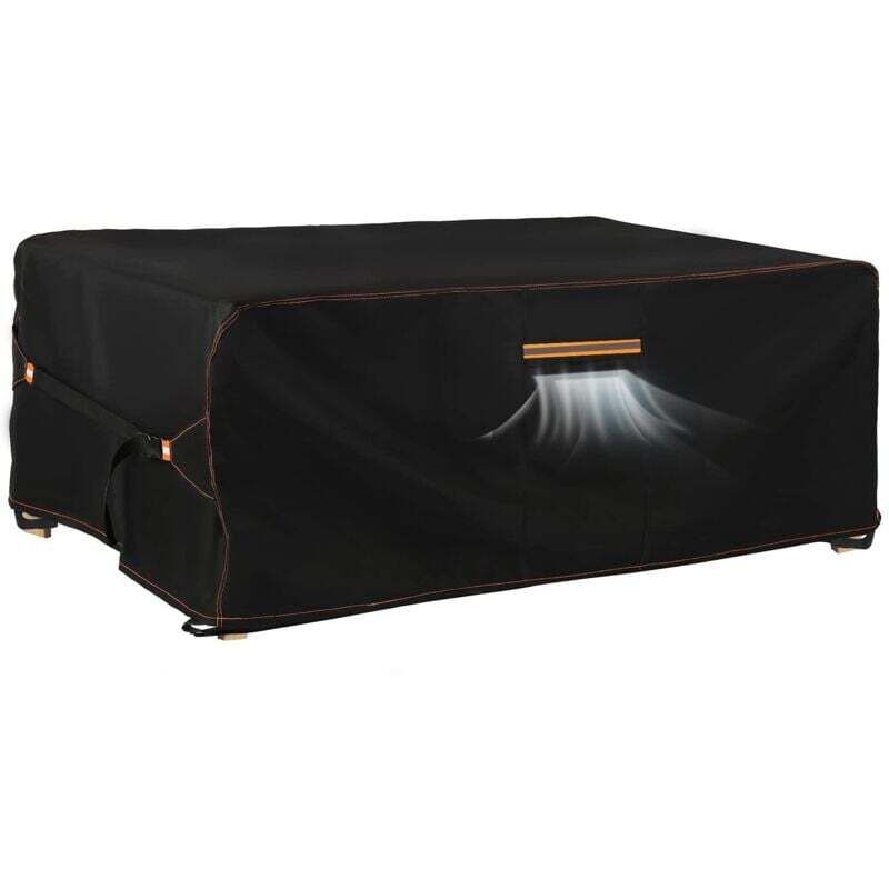 Housse salon jardin extérieur avec évent, 420D oxford, imperméable anti-UV 180x120x74cm