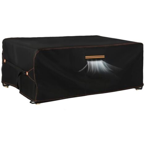 Housse salon jardin extérieur avec évent, 420D oxford, imperméable anti-UV 180x120x74cm