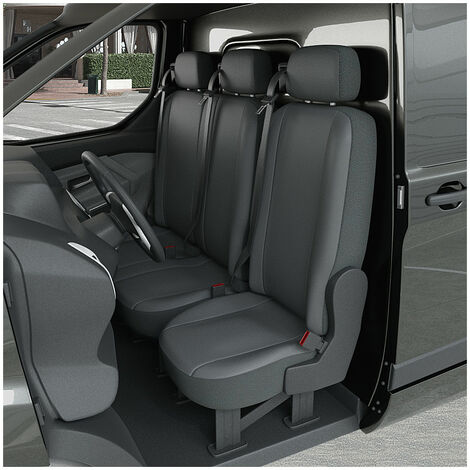 Housse siège Auto / Utilitaire - Sur Mesure pour RENAULT Master / OPEL Movano (Dès 05/2010) 3 sièges