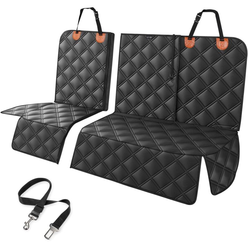 Housse Siège Voiture Imperméable Détachable Taille Universelle Protection Banquette Arriere 135 x 56 x 45 cm pour Chien, Animal de Compagnie et Enfant